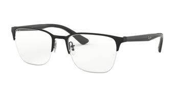 Ray Ban Brille in Schwarz Matt & Eckig aus Metall für Herren RX6428 2995 52